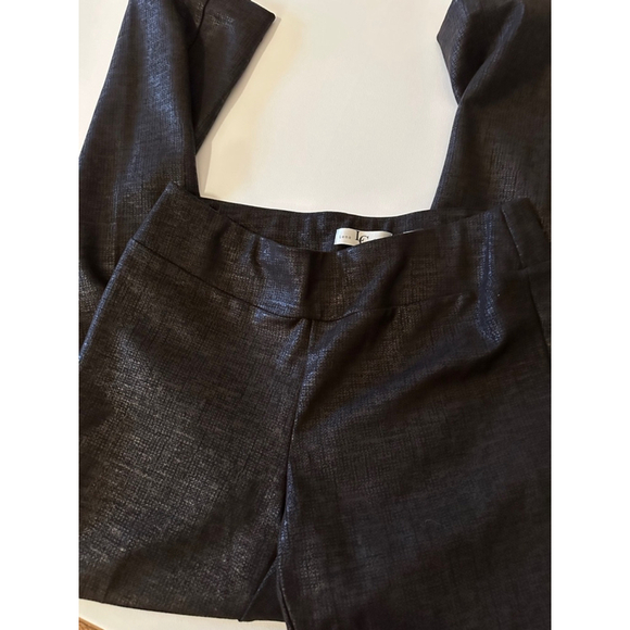 Lena Gabrielle Women's Black Textured Pants Size 6 - Picture 7 of 9